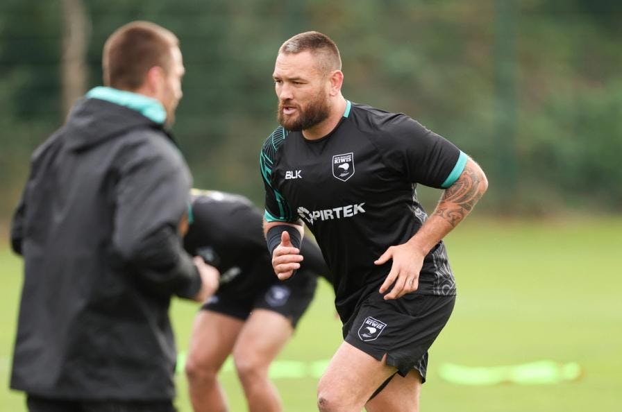 Jared Waerea-Hargreaves in camp with New Zealand RL