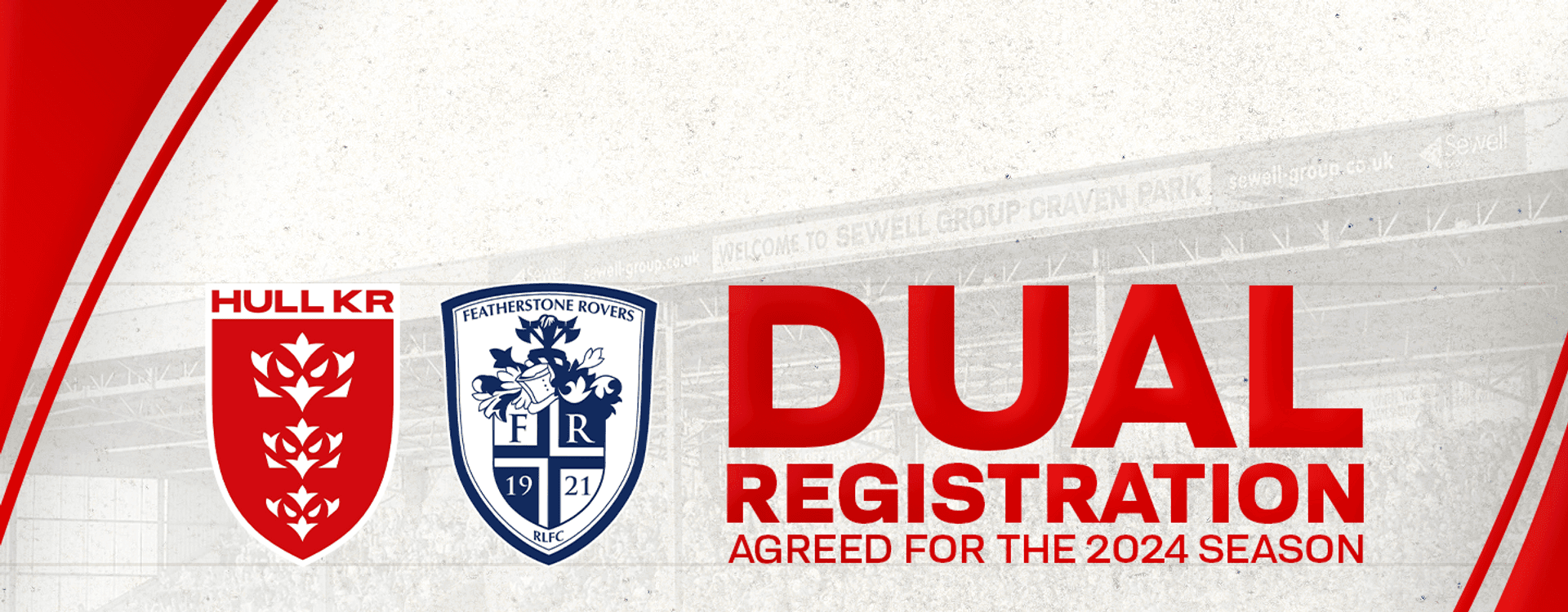 Hull KR confirm dual-registration partnership with Featherstone Rovers